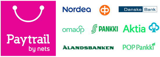 Käytössä olevat verkkopankkimaksut.